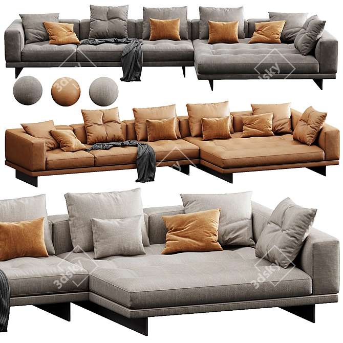 Luxury Minotti Dylan Set 12 3D model image 1