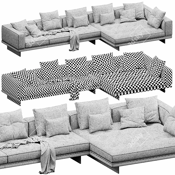 Luxury Minotti Dylan Set 12 3D model image 6