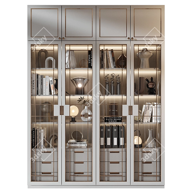 Custom Wardrobe Composition Set 3D model image 1