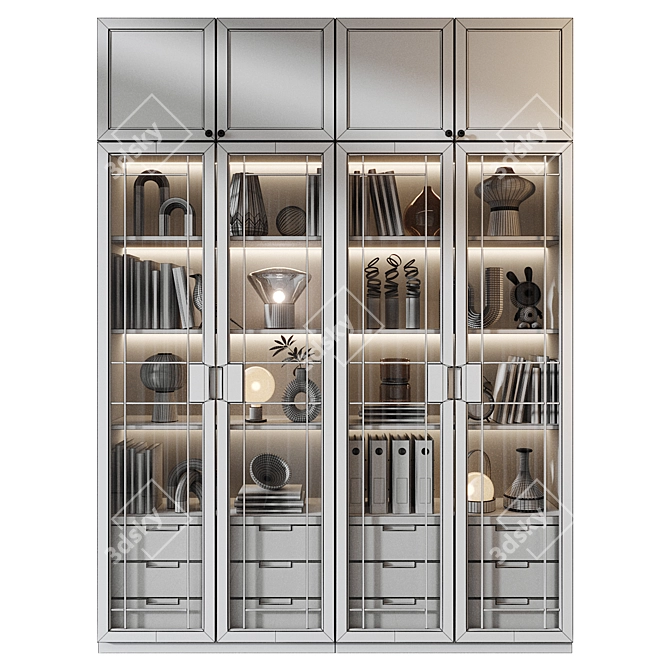 Custom Wardrobe Composition Set 3D model image 2