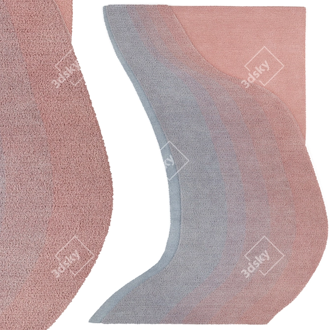 Tidal Collection Carpets Bundle 3D model image 4