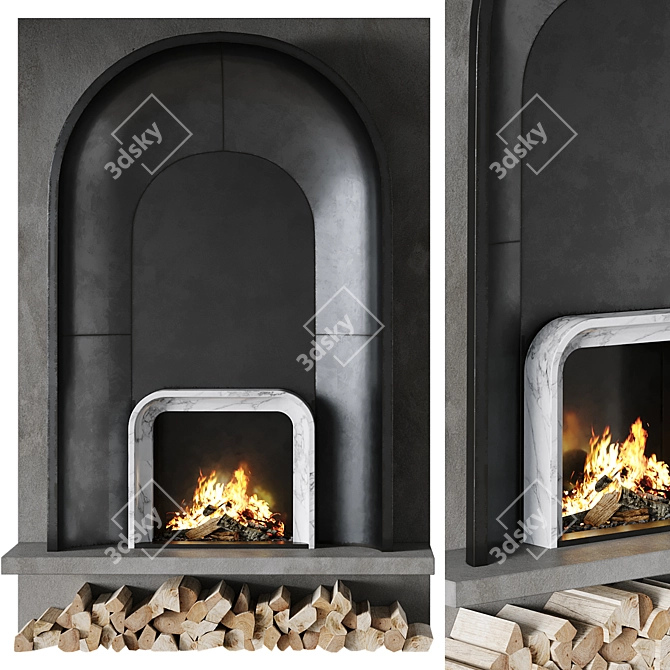 Legacy Corona Fireplace 3D Model 3D model image 1