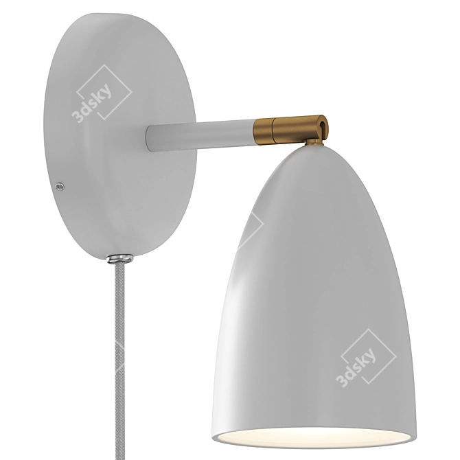 Minimalist DFTP Nexus Sconce 3D model image 2