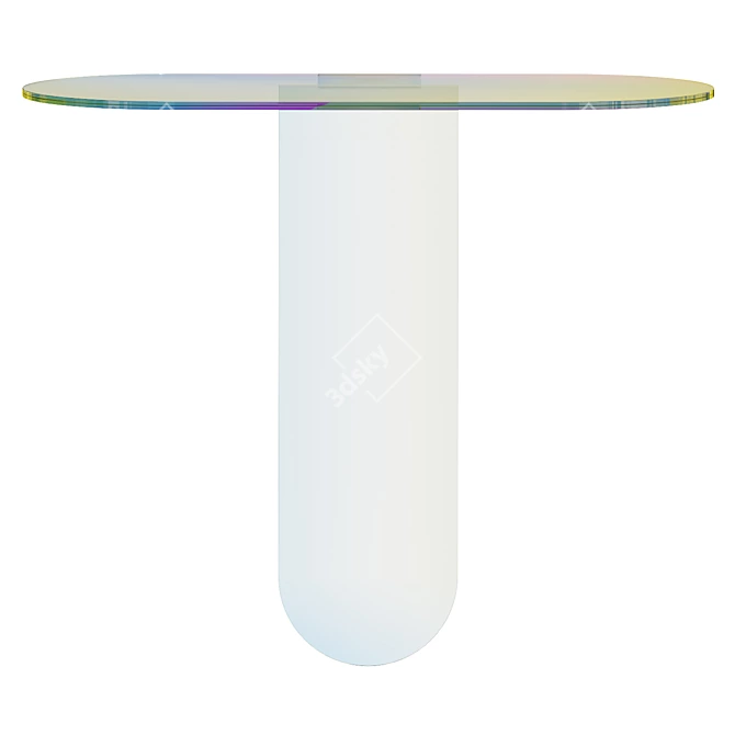 Colorful Glass Console: Shimmer Tavoli 3D model image 4