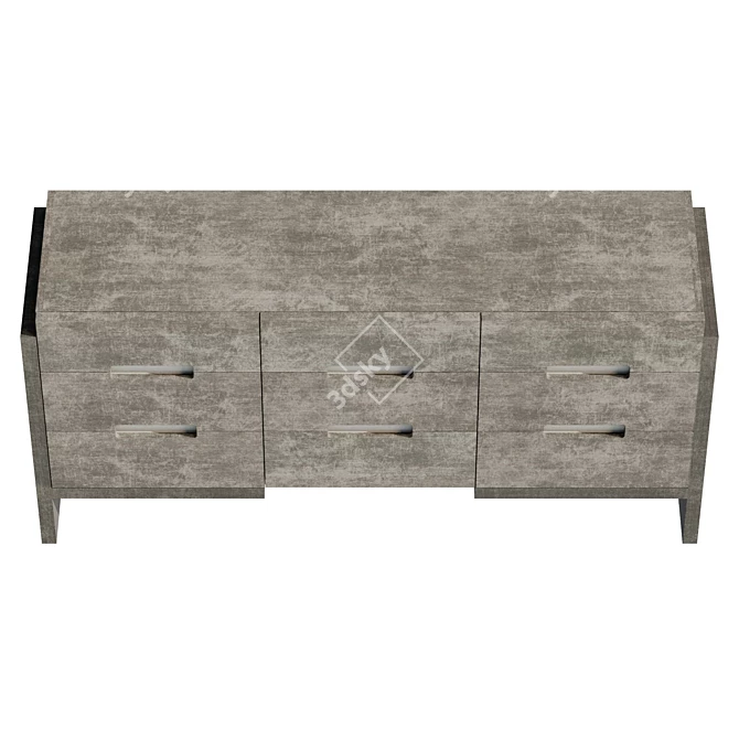 Real-Size Foundations Dresser with UV-Texture 3D model image 3