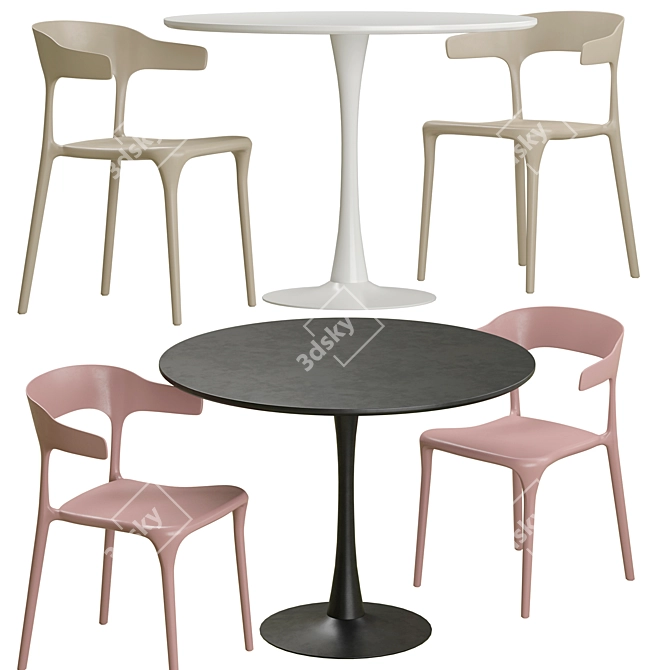 Modern Dining Set by Divan.ru 3D model image 1