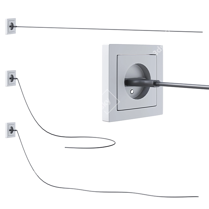 Adjustable Wire Outlet: Wire Editing.Model 3D model image 1