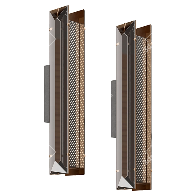 Modern Wall Light Fixture 3D Model 3D model image 3