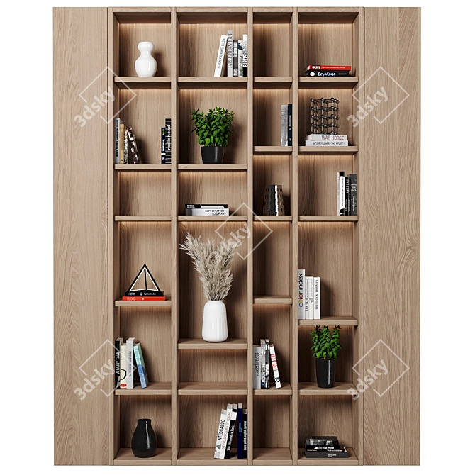 Customizable Modular Shelving 3D model image 1