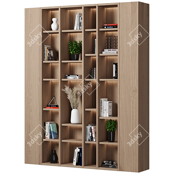 Customizable Modular Shelving 3D model image 2