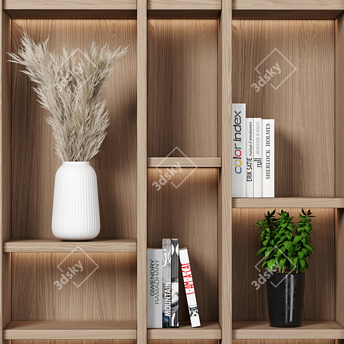 Customizable Modular Shelving 3D model image 3