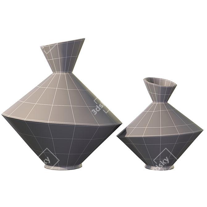 Dark Metal Vase | 3D Model 3D model image 4