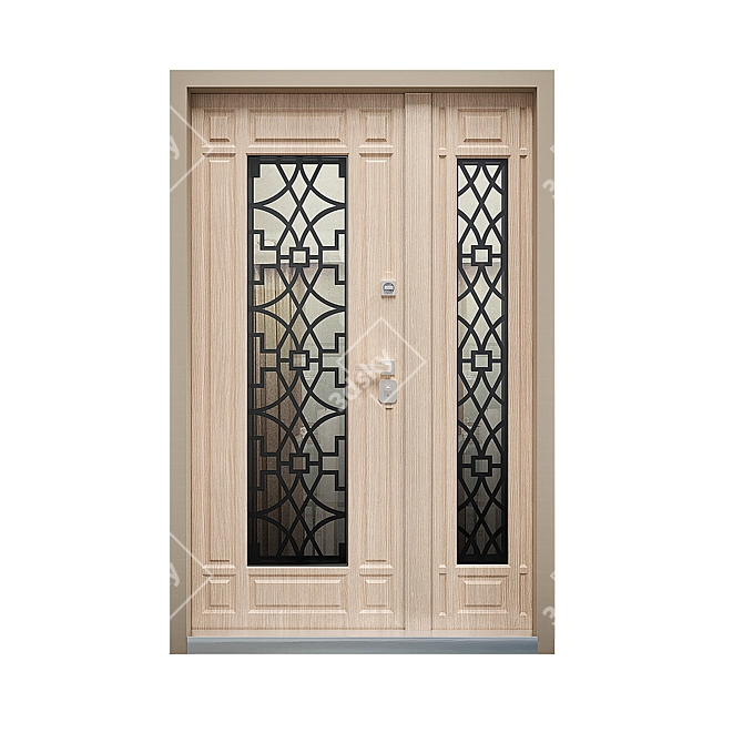 Custom Entry Doors: FALKO Stylized 3D model image 2