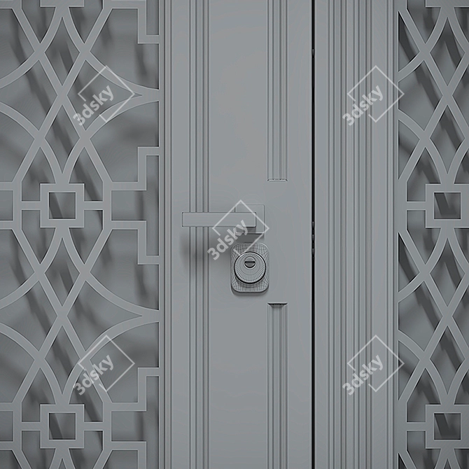 Custom Entry Doors: FALKO Stylized 3D model image 4