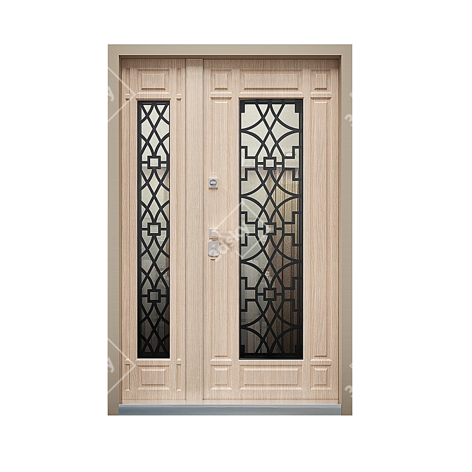 Custom Entry Doors: FALKO Stylized 3D model image 7