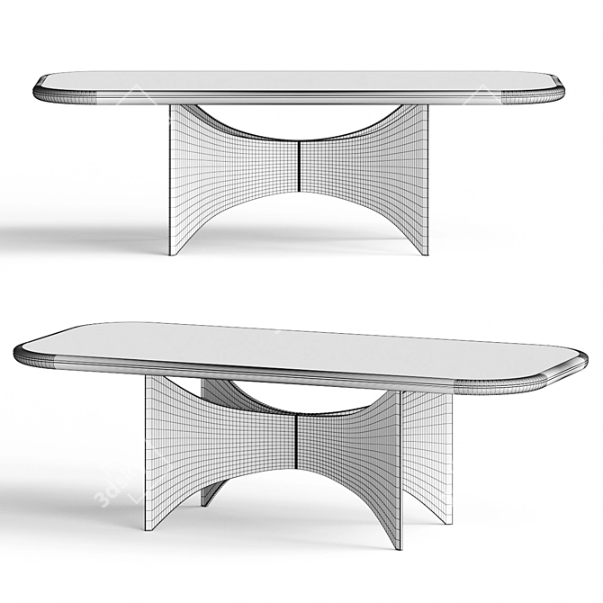  Stylish Turri Blues Dining Table 3D model image 2