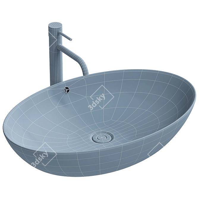 BELBAGNO BB1104 Countertop Sink 3D model image 3