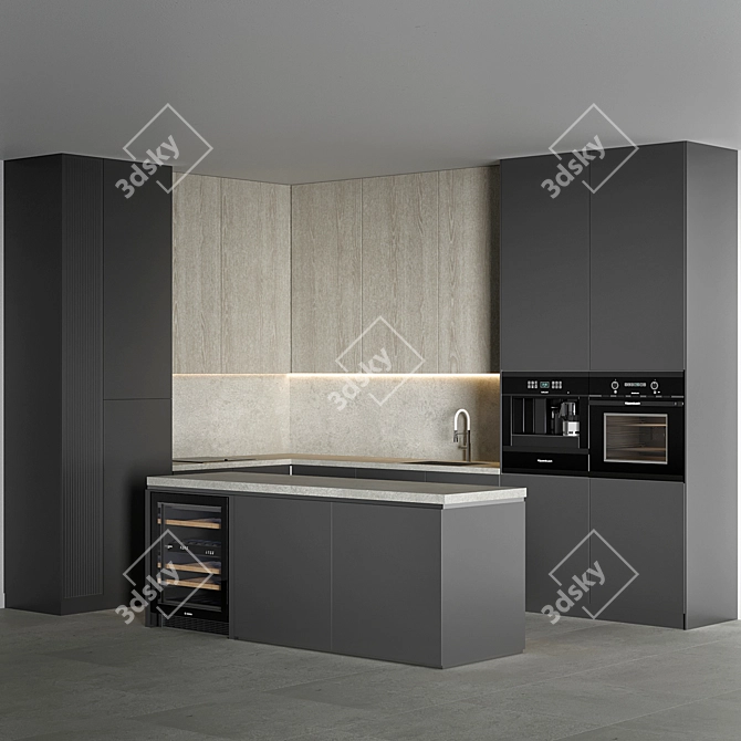 Legacy Kitchen 28 Corona Vray 3D model image 2