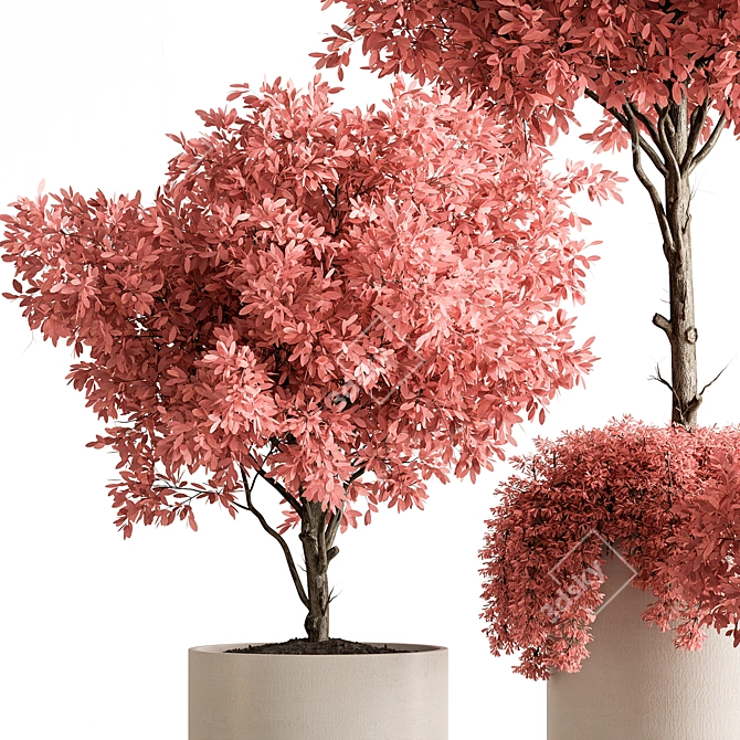 Pink Tree Indoor Plant 672 3D model image 2