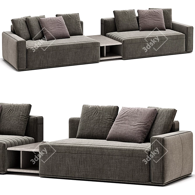 Eddie Sofa Frigerio: Stylish Comfort 3D model image 1