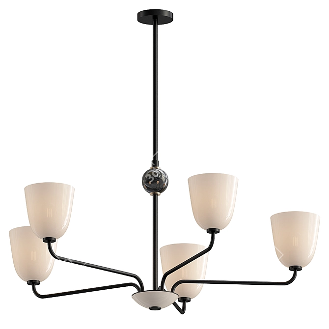 Luxe Lola Chandelier with VRay 3D model image 1