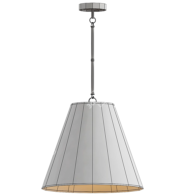 Luca Large Conical Pendant Light 3D model image 3