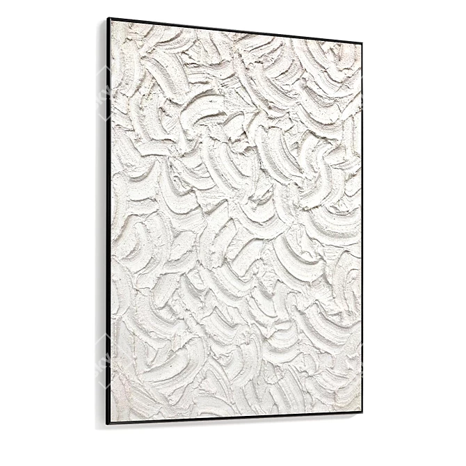 Plaster Photo Frame Collection 3D model image 4