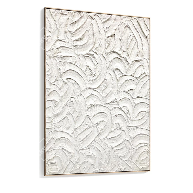 Plaster Photo Frame Collection 3D model image 5