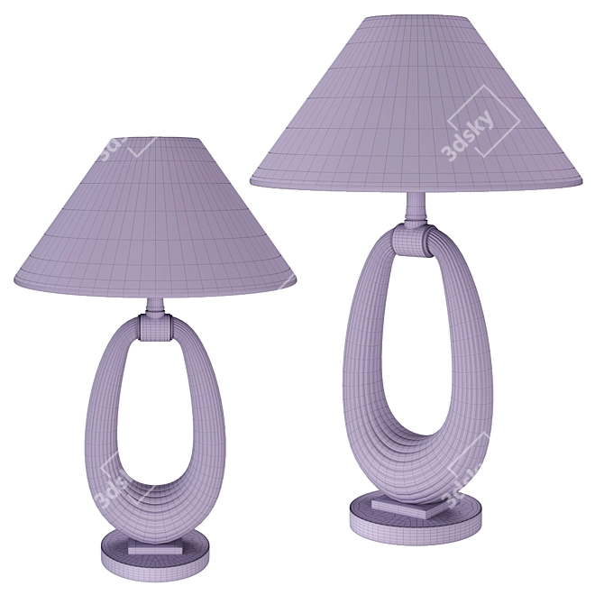 Creative Wabi Sabi Table Lamp 3D model image 4