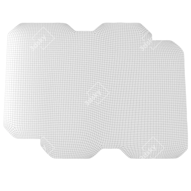 Chic Poppy Cloud Rug 3D model image 3