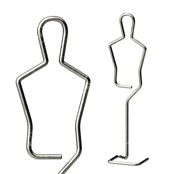 Contour Mannequin Display Stand 3D model image 1