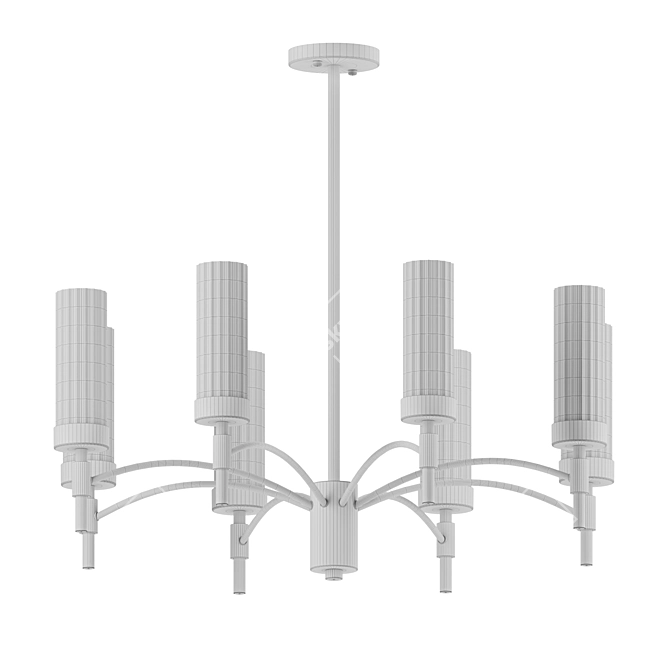 Elegant Lumion Sharon Ceiling Chandelier 3D model image 3