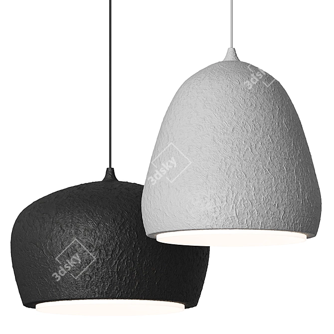 Modern Industrial Pendant Light 3D model image 1