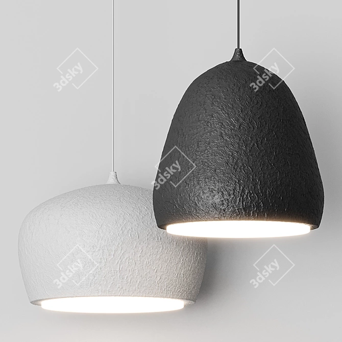 Modern Industrial Pendant Light 3D model image 2