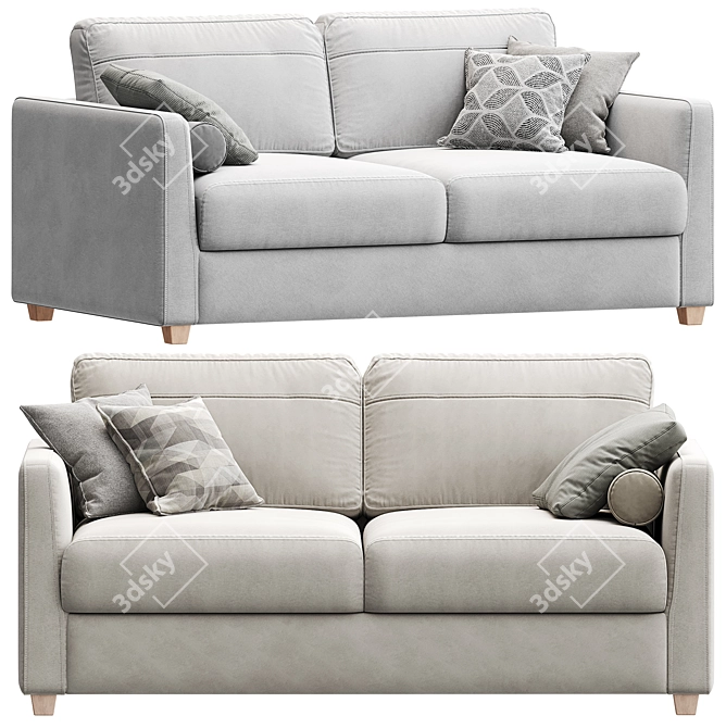 Modern Brookville Sofa 3D Model 3D model image 2