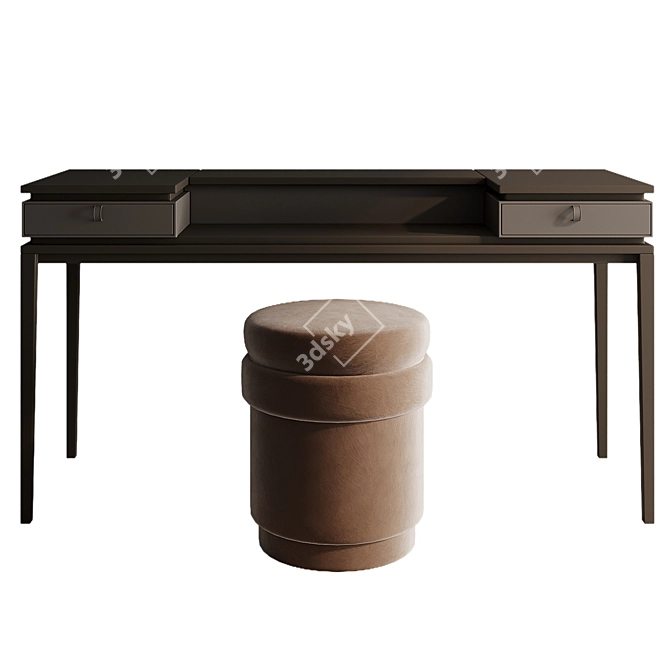 Elegance Starlight Vanity Table 3D model image 2