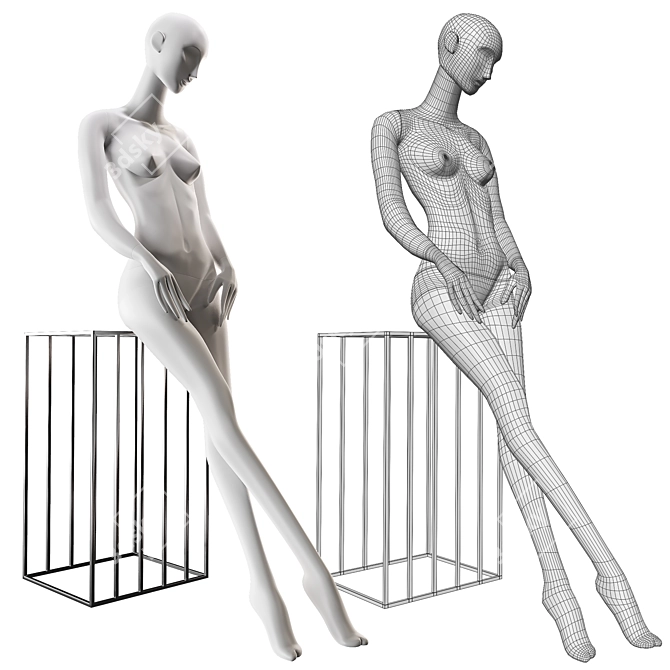 Juno Women's Stylish Mannequins 3D model image 4