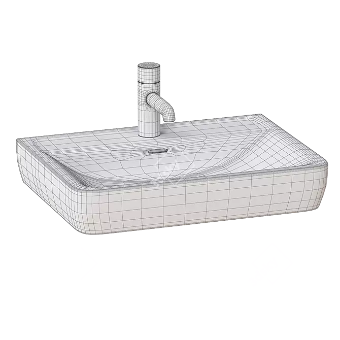 Sleek Laufen PRO A Sink 3D model image 2