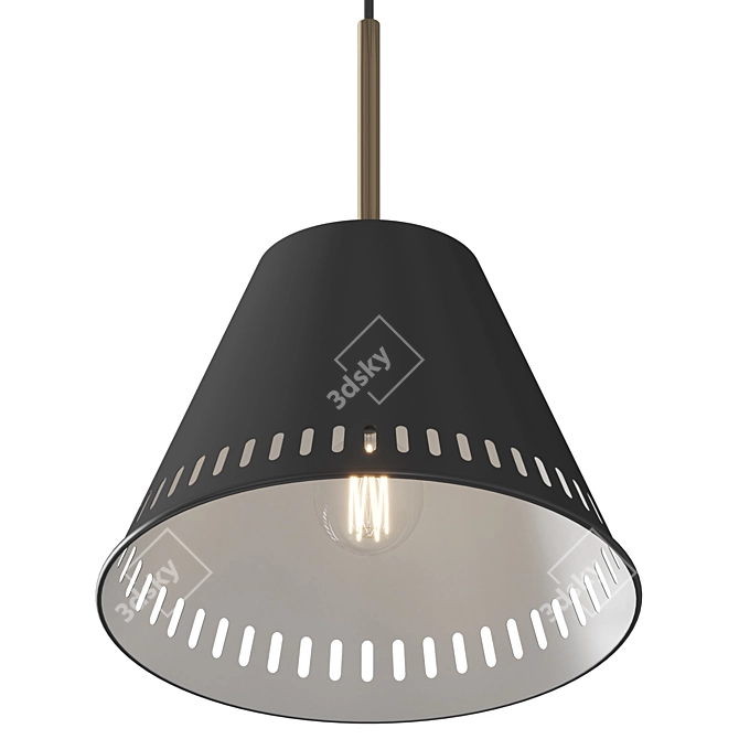  Nordic Pine Pendant Light 3D model image 2