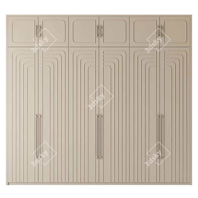 Art-Deco Style Entry Wardrobe 3D model image 1