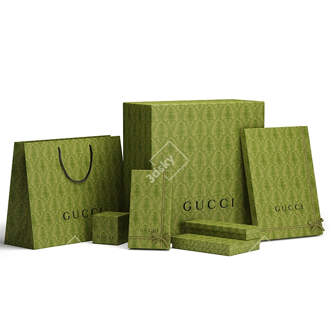 Gucci Gift Packaging Set 3D model image 1