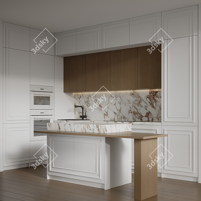 Miele Integrated Appliance Kitchen 3D model image 1