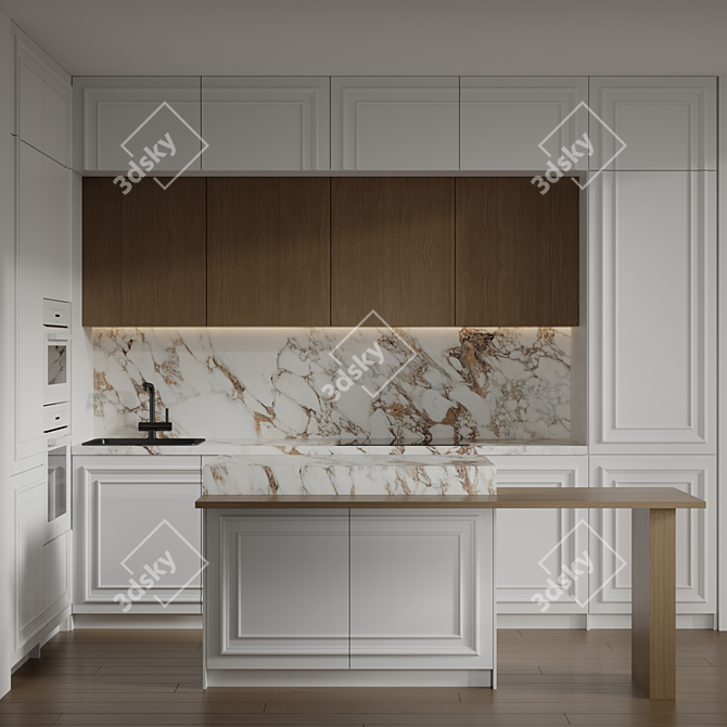 Miele Integrated Appliance Kitchen 3D model image 2