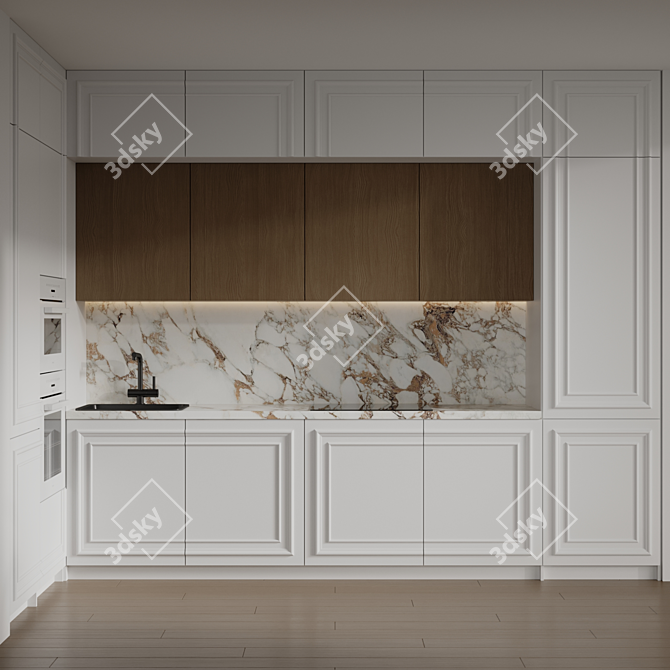 Miele Integrated Appliance Kitchen 3D model image 4