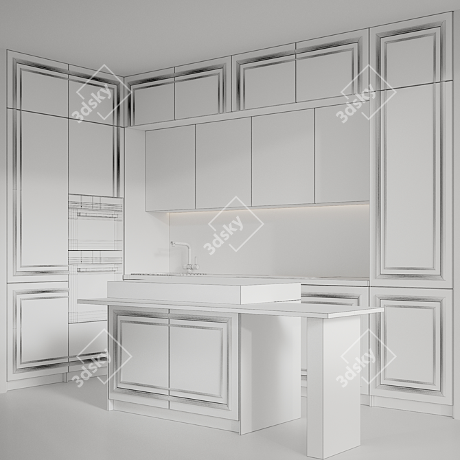 Miele Integrated Appliance Kitchen 3D model image 7