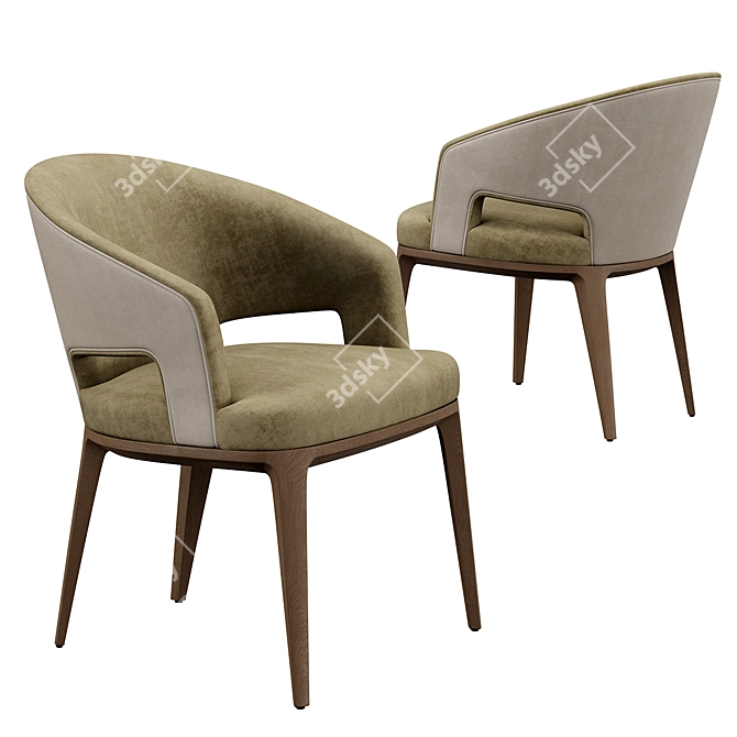 ErgoCrop Chair & Table Set 3D model image 2