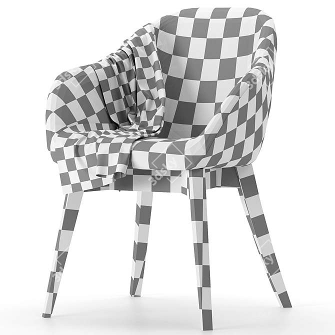 Kawajun Mare Chair: Chic Seating 3D model image 7