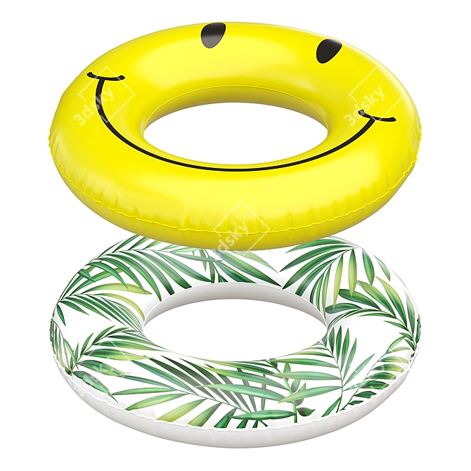 Inflatable Pool Swimming Ring 3D model image 3