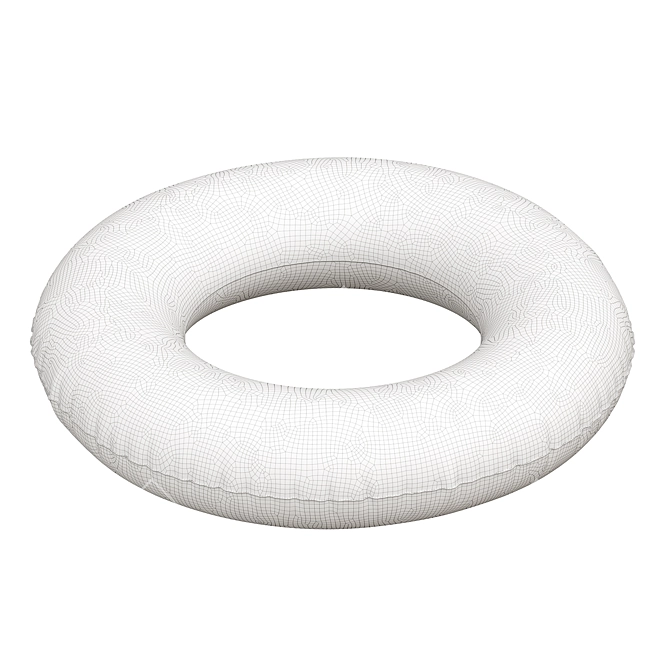 Inflatable Pool Swimming Ring 3D model image 5