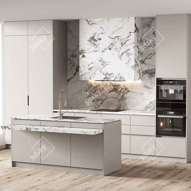 Modern Kitchen 61 Vray/FBX 3D model image 3